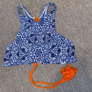 High Neck swim top